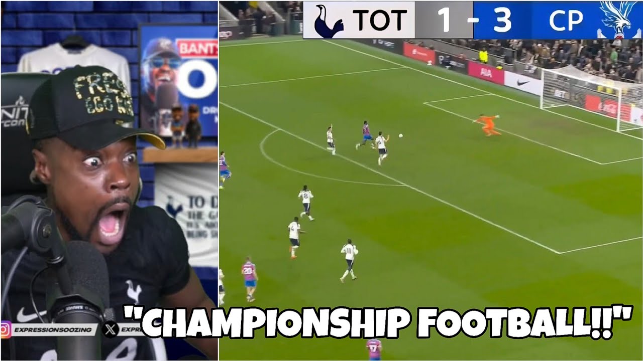 Expressions RAGES Watching Tottenham vs Crystal Palace 
