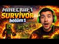 🔥 MINECRAFT SURVIVAL BÖLÜM 1 – Metehan ile Hayatta Kalma Başladı!