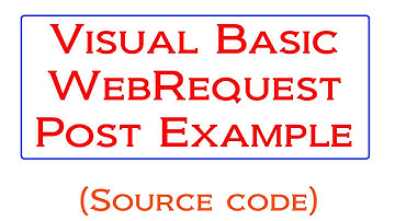 Visual Basic WebRequest HTTP Post Tutorial