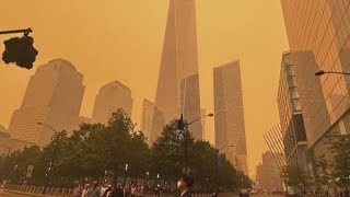 Doctor gives advice on poor air quality in New York area