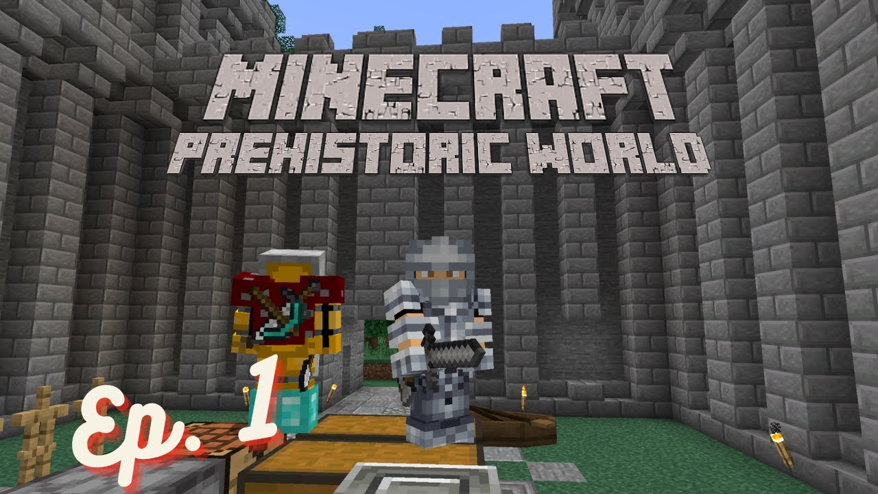 Minecraft Prehistoric World Modpack SMP Ep. 1 - We're Knights? - YouTube