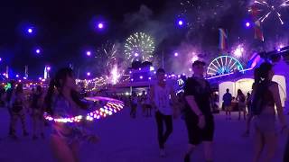 EDC 2018 LED POI HOOP AND JUGGLING  AT THE BOOMBOX ART CAR