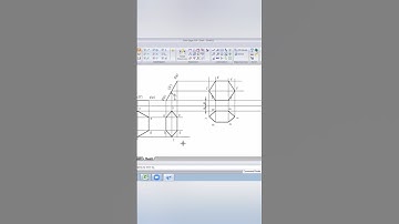 Projection of Planes: Hexagonal lamina #engineeringdrawing #projectionofplanes