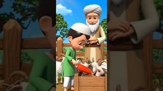 Cute goats + happy kids 🐐❤️ Fun learning video #shorts #viral ❤️