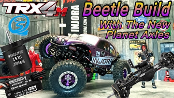 New injora Trx4m Bug Build with New planet axles Rc DIY Crawler  #rc #rccrawler 