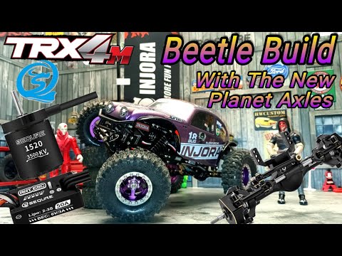New injora Trx4m Bug Build with New planet axles Rc DIY Crawler  #rc #rccrawler 