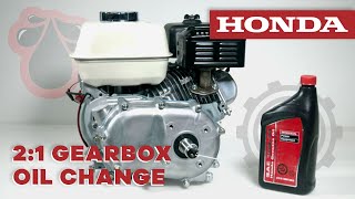 Oil Change on a Honda 2:1 Gearbox by Anderson Industrial Engines 17,277 views 2 years ago 1 minute, 49 seconds