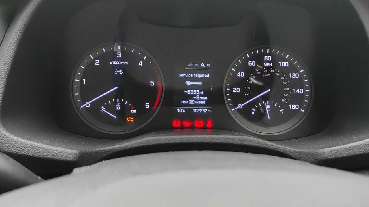 How to reset the service indicator light on a Hyundai Tucson 2016 2017