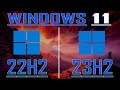 Windows 11 22h2 vs windows 11 23h2  pc games benchmark test 