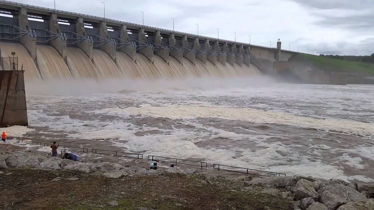 Keystone Lake Dam water release (05/31/2014) YouTube