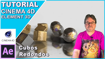 CUBOS redondos animación CINEMA 4D y ELEMENT 3D TUTORIAL