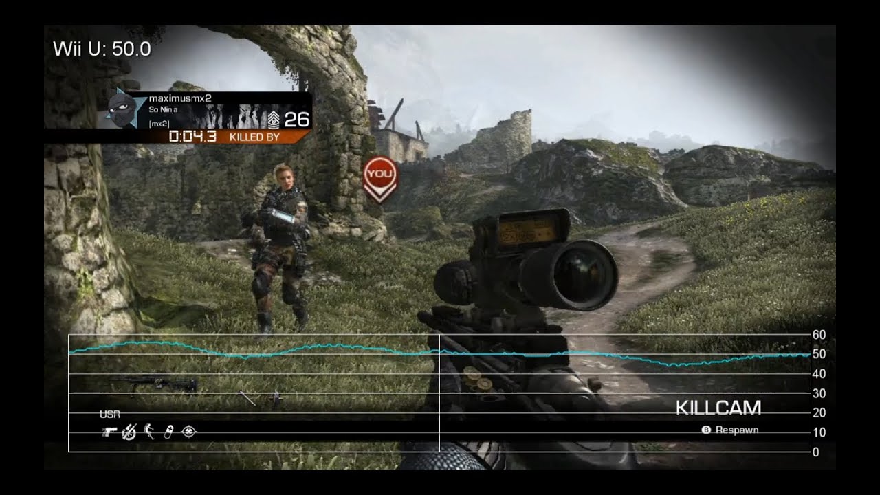 Call Of Duty Ghosts Wii U Multiplayer Frame Rate Tests Youtube