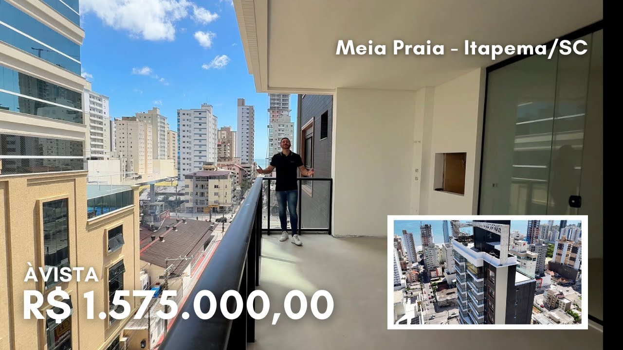Apenas a 360 metros do mar em Meia Praia, Itapema/SC por R$ 1.575.000,00 à vista! Com lazer completo