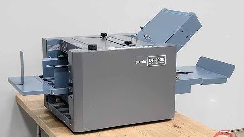 2012 Duplo DF-1000 Air Suction Folding Machine - 071523241002A