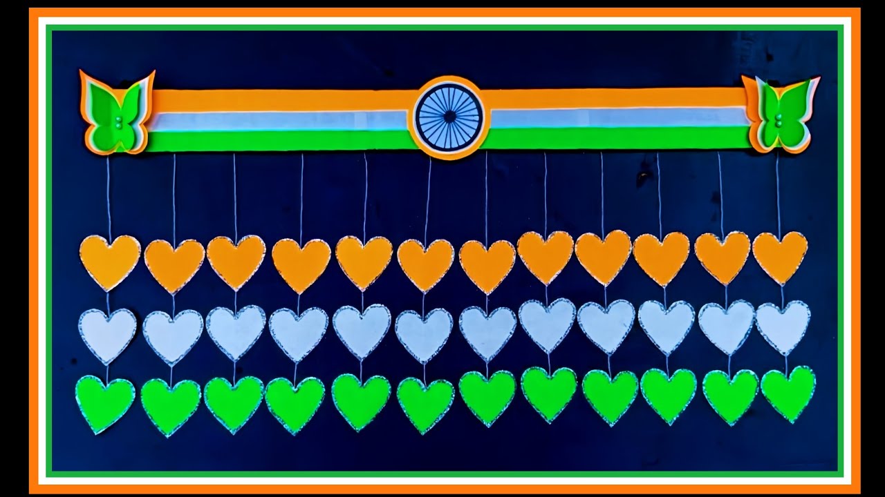 Republic Day Wall Hanging Tricolour Wall Hanging Decoration Ideas