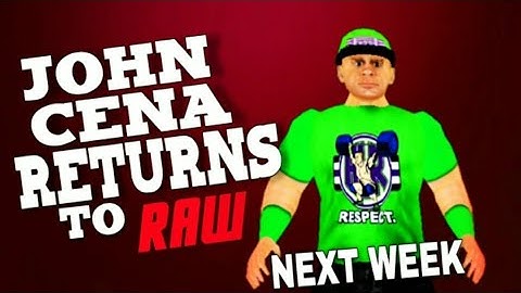 #Wr3d John Cena Returns To #Raw : Wr3d Universe Mod