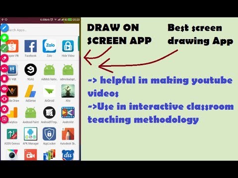 Draw on screen app tutorial - YouTube