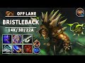 Bristleback Off Lane | 7.30c | Super Tanking & Damage | Dota 2 Immortal Gameplay