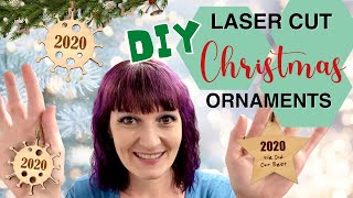 DIY Christmas Ornaments on a Glowforge Laser Cutter | Design Tutorial