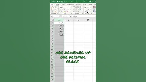 How to Round Numbers in Excel