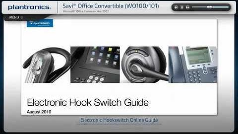 Plantronics Savi Office WO101 with MOC Interactive Setup Guide (iPhone sample video)