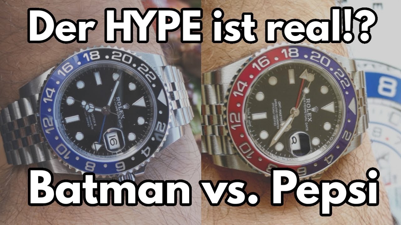 ROLEX GMT MASTER II "Batman" vs. "Pepsi" DAS solltest DU beachten