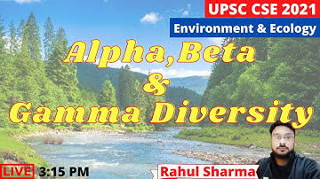 UPSC 2021: Alpha, Beta & Gamma Diversity | Environment & Ecology | Rahul Sharma | EduLearn