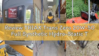 Review Triax Trans Zero 20W-50 Full Synthetic Hydro-Static Transmission Oil For Zero-Turn Mowers 1