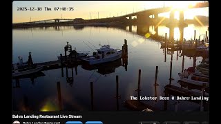 LIVE: Highlands NJ Waterfront View & Sandy Hook Bridge | Bahrs Landing Cam