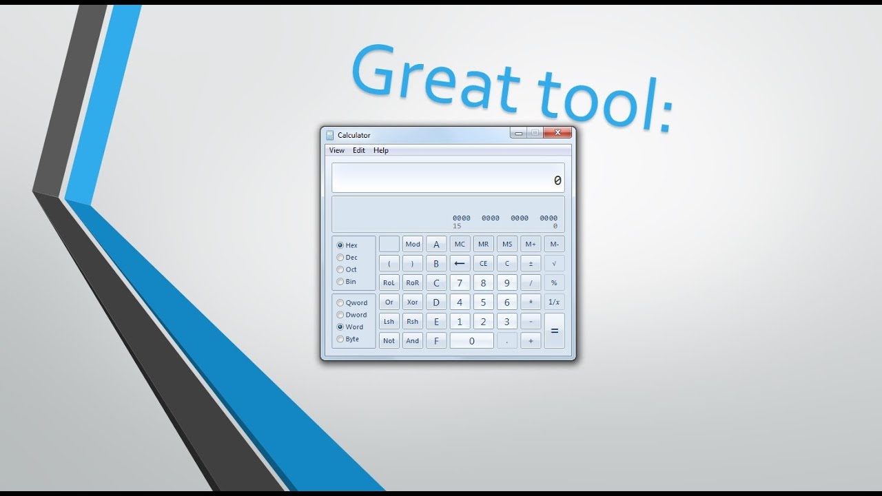 Cool and helpfull tool bin to hex to dec calculator and converter