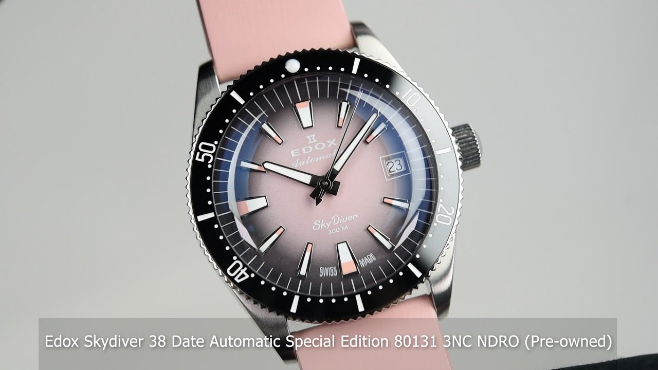 Edox Skydiver 38 Date Automatic Special Edition 80131 3NC NDRO