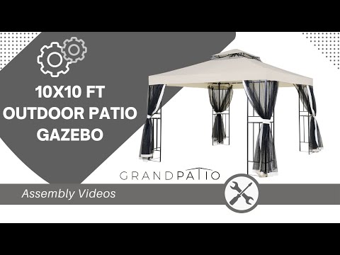 Easy 10x10 Gazebo Assembly Guide (Step-by-Step) 🏡 | Grand Patio Tutorials