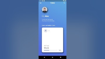 TODO Concept  iOS/Android App Demo - Flutter App UI