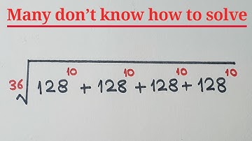 American| Can you solve this?| Math Olympiad