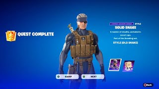 Fortnite Complete 'Solid Snake' Quests Guide - How to Unlock All Solid Snake Rewards