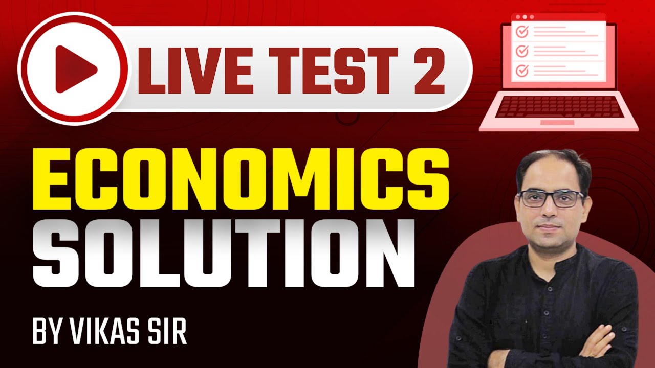 Live Test 2 Economics Solution by Vikas Sir | Class24 RAS - YouTube