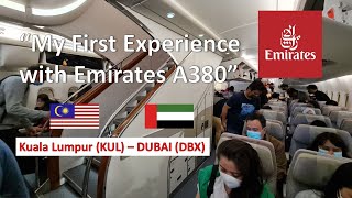 Trip Report | Emirates A380 | EK343 | Kuala Lumpur (KUL) to Dubai (DXB) | Economy Class | Seat 51E