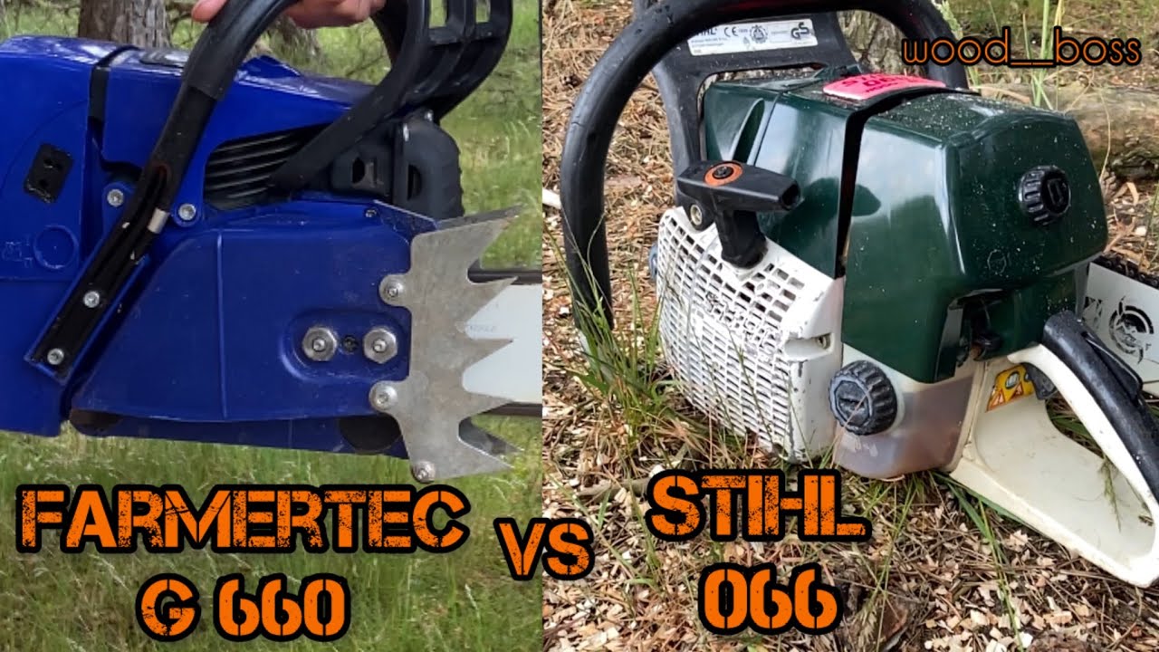 Stihl 066 VS Holzforma G 660 welche Motorsäge ist schneller. Ich teste die Farmertec. WoodBoss