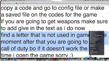 How to Mod/Code Black Ops {Mac/PC}