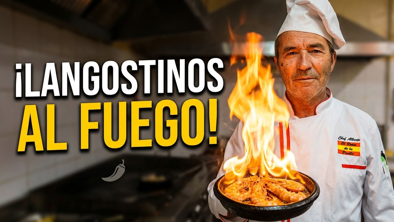 Receta fácil - Langostinos flambeados #elreinodelapaella #chefalbertodíaz #recetafacil #langostinos