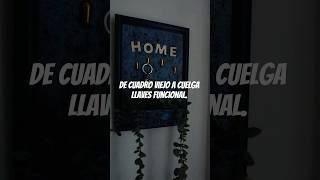 Creé este cuelga llaves con cosas que iba a tirar #homedecor