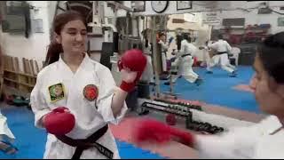 Sports Karate training in Nadeem Martial arts Academy Rawalpindi.