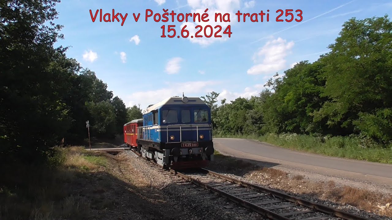 Vlaky v Poštorné na trati 253/Trains in Poštorná on line 253-15.6.2024 ...