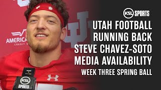 Utah Football Running Back Steve Chavez-Soto Media Availability