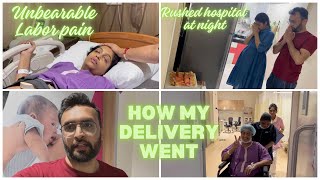 Delivery Vlog!! rushed to hospital at midnight due to water broke #laborpain #nilamchauhan #delivery