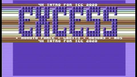 C64 4k Intro: 4kintro_icc2020 [ex] by Excess! 27 December 2020!