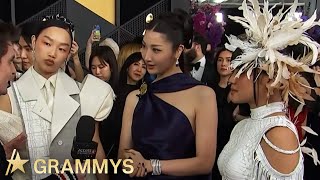 Ejae Audrey Nuna U0026 Rei Ami Dish On overwhelming Love For kpop Demon Hunters At 2026 Grammys