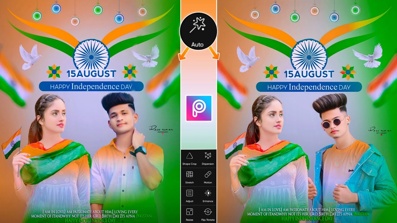 15 august photo editing 2022 | Independence day photo editing | 15 august  photo editing picsart - YouTube