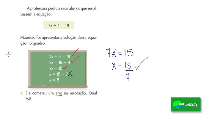 Resolução Equações (7º ano): – M@t Eduga