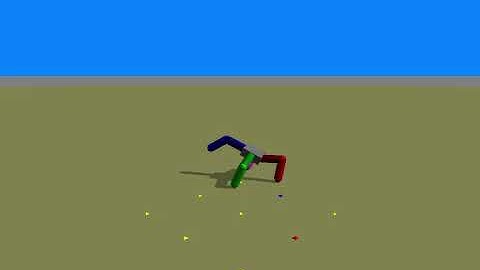 Genetic Algorithm Evolved Quadruped with 32 Synapse ANN